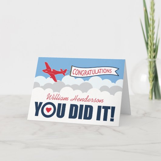 パーソナライズされた卒業パレード | イギリス空軍 カード (正面)