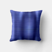 パーソナライズされた卒業ブルー&金ゴールド クッション (裏面)