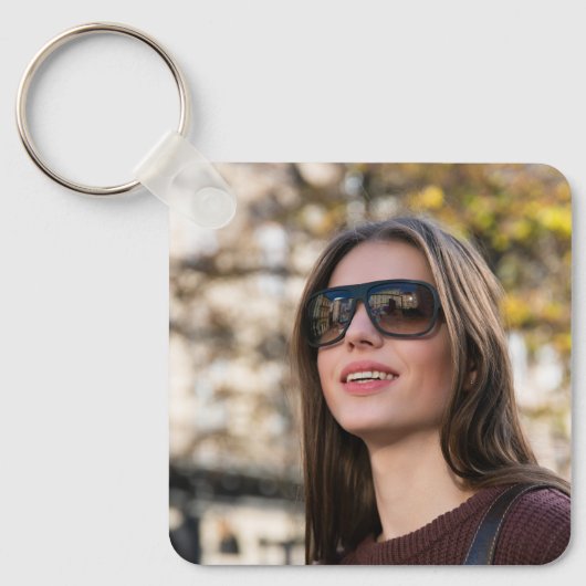 パーソナライズされた卒業写真 キーホルダー (正面)