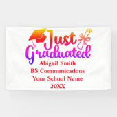 パーソナライズされた卒業式の贈答名 横断幕 (横)