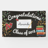 パーソナライズされた卒業旗 横断幕 (横)