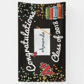 パーソナライズされた卒業旗 横断幕 (縦)