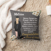 パーソナライズされた卒業記念 クッション (ブランケット)