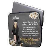 パーソナライズされた卒業記念 ラップトップスリーブ (正面左)