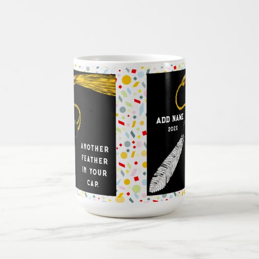 パーソナライズされた卒業贈与 コーヒーマグカップ (中央)