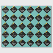 パーソナライズされた卒業贈与 ラッピングペーパー (フラット)