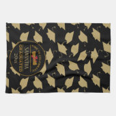 パーソナライズされた卒業贈与 |終了祝時間 キッチンタオル (横)