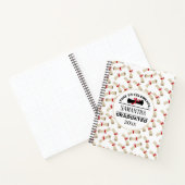 パーソナライズされた卒業贈与 |終了祝時間 ノートブック (内部)