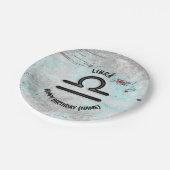 パーソナライズされた占星術サインリブラアストロロジー〔占星術の〕十二宮図 ペーパープレート (アングル)