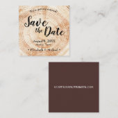 パーソナライズされた印刷日を保存 スクエア名刺 (正面/裏面)