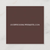 パーソナライズされた印刷日を保存 スクエア名刺 (裏面)