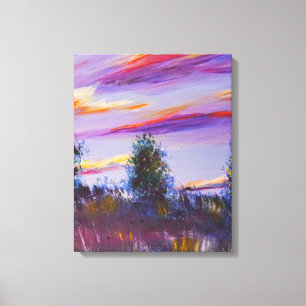 パーソナライズされた印象派の素晴らし風景芸術 キャンバスプリント