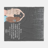 パーソナライズされた友よ最高のに フリースブランケット (正面(横))