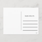 パーソナライズされた可愛いクリスマス実在不動産屋さん シーズンポストカード (裏面)