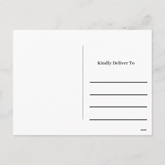 パーソナライズされた可愛いクリスマス実在不動産屋さん シーズンポストカード (裏面)