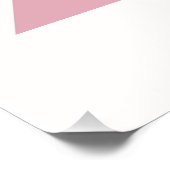 パーソナライズされた可愛いゼブラ子供部屋 ポスター (コーナー)