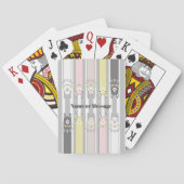 パーソナライズされた可愛いレトロラカラフルマスキッズ トランプ (裏面)