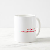 パーソナライズされた可愛い最高の2年生の先生 コーヒーマグカップ (正面右)