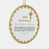 パーソナライズされた司祭 セラミックオーナメント (右)