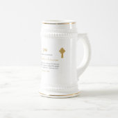 パーソナライズされた司祭 ビールジョッキ (正面右)