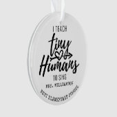 パーソナライズされた合唱団指揮者スクリプト クリスマス オーナメント (正面)