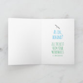 パーソナライズされた同僚の離れカード カード (内部)