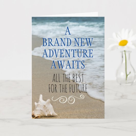 パーソナライズされた同僚離れの カード (小さな植物)