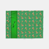 パーソナライズされた名をグフランスのロ フリースブランケット (正面(横))