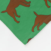 パーソナライズされた名をグ縁どロテリア フリースブランケット (角)