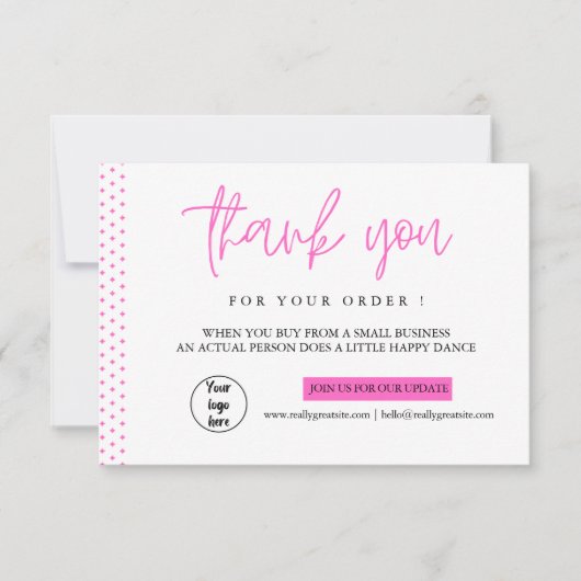 パーソナライズされた名刺ありがとう サンキューカード (正面)