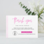 パーソナライズされた名刺ありがとう サンキューカード (スタンド正面)