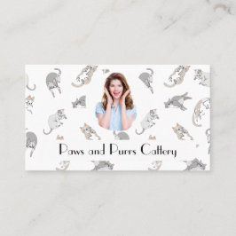 パーソナライズされた名刺の猫パターン 名刺