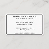 パーソナライズされた名刺の色の例 名刺 (裏面)