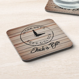 パーソナライズされた名前の面白いビール コースター