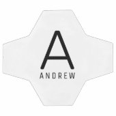 パーソナライズされた名前をカスタムするイニシャル サッカーボール (フラット)