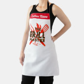 パーソナライズされた名前をカスタムするグリルマスターメンズウォメンズ エプロン (インサイチュ)