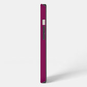 パーソナライズされた名前をカスタムするシンプルワエレガントインカラー iPhoneケース (左側面)