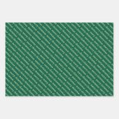 パーソナライズされた名前をカスタムするスタイリッシュメリー・クリスマス。 ラッピングペーパーシート (正面2)