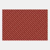 パーソナライズされた名前をカスタムするスタイリッシュメリー・クリスマス。 ラッピングペーパーシート (正面)