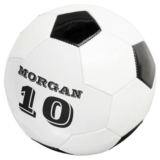 パーソナライズされた名前をカスタムするスポーツチーム数モダン サッカーボール (3/4)