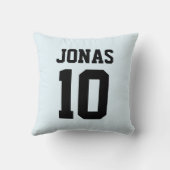 パーソナライズされた名前をカスタムするナンバースポーツチームの画像 クッション (裏面)