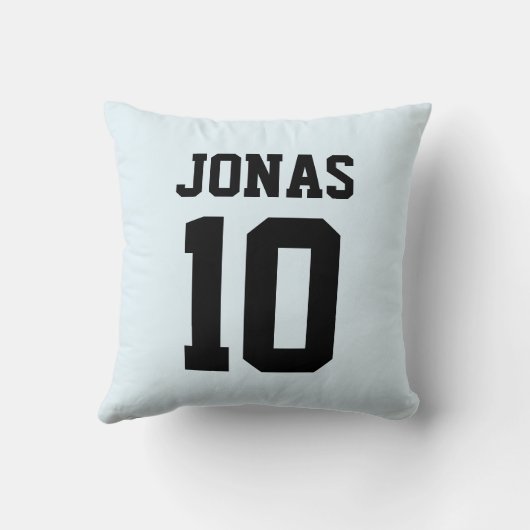 パーソナライズされた名前をカスタムするナンバースポーツチームの画像 クッション (裏面)