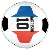 パーソナライズされた名前をカスタムするナンバーフラッグ サッカーボール (回転)