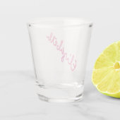 パーソナライズされた名前をカスタムするバチュラーパーティ。 ショットグラス (裏面)