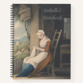 パーソナライズされた名前をカスタムするフルサイズ8.5インチx 11インチ –  ノートブック (正面)