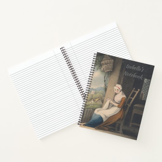 パーソナライズされた名前をカスタムするフルサイズ8.5インチx 11インチ –  ノートブック (内部)