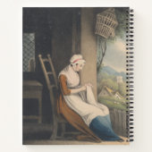 パーソナライズされた名前をカスタムするフルサイズ8.5インチx 11インチ –  ノートブック (裏面)