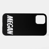 パーソナライズされた名前をカスタムするミニマルiPhoneケース iPhoneケース (裏面横)