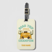 パーソナライズされた名前をカスタムするロードトリップ荷物タグ ラゲッジタグ (正面縦)
