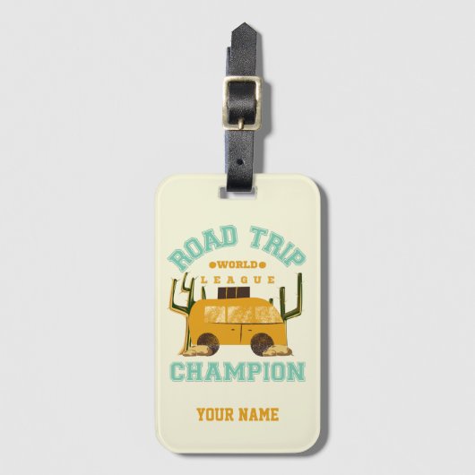 パーソナライズされた名前をカスタムするロードトリップ荷物タグ ラゲッジタグ (正面縦)